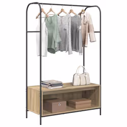 VidaXL 868452 organizzatore per conservazione da appendere Legno Marrone - Vista aggiuntiva 3