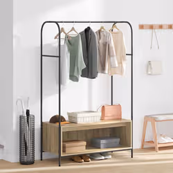 VidaXL 868452 organizzatore per conservazione da appendere Legno Marrone - Vista aggiuntiva 4