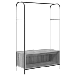 VidaXL 868454 organizzatore per conservazione da appendere Legno Grigio