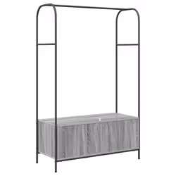 VidaXL 868454 organizzatore per conservazione da appendere Legno Grigio - Vista aggiuntiva 7