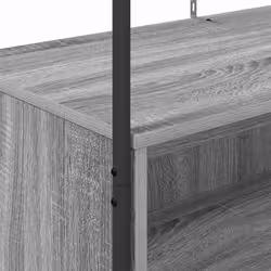 VidaXL 868454 organizzatore per conservazione da appendere Legno Grigio - Vista aggiuntiva 8