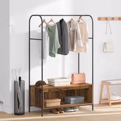 VidaXL 868455 organizzatore per conservazione da appendere Legno Marrone - Vista aggiuntiva 4