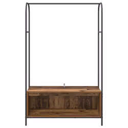 VidaXL 868455 organizzatore per conservazione da appendere Legno Marrone - Vista aggiuntiva 5