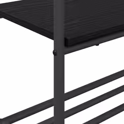 VidaXL 868463 organizzatore per conservazione da appendere Legno Nero - Vista aggiuntiva 7