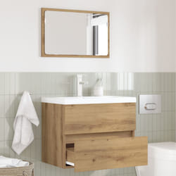 vidaXL Set di mobili per il bagno 2 pezzi in rovere artigianale e legno ingegnerizzato