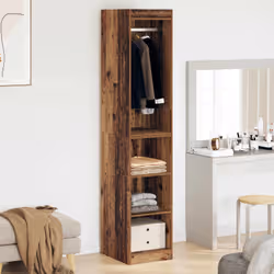 VidaXL 879645 organizzatore per conservazione da appendere Legno Marrone - Vista aggiuntiva 4
