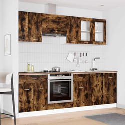 vidaXL Set mobili da cucina Lyon 8 pcs Rovere fumo 240 x 46 x 81.5 cm