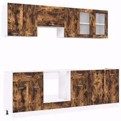vidaXL Set mobili da cucina Lyon 8 pcs Rovere fumo 240 x 46 x 81.5 cm - Vista aggiuntiva 2