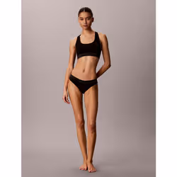 Calvin Klein Brassière sfoderata con banda color metallico - Icon Cotton Modal - Vista aggiuntiva 2