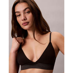 Calvin Klein Brassière leggermente foderata metallica - Icon Cotton Modal