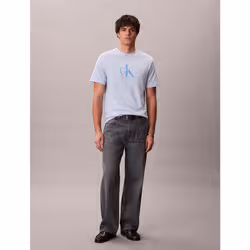 Calvin Klein T-shirt con logo monogramma - Vista aggiuntiva 5