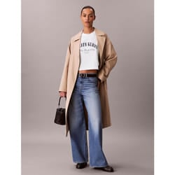 Calvin Klein T-shirt con logo in stile college corta