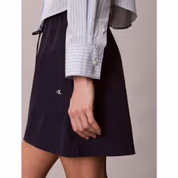 Calvin Klein Camicia corta in popeline di cotone a righe - Vista aggiuntiva 4