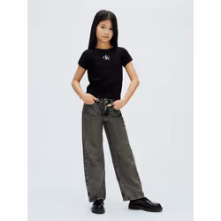 Calvin Klein T-shirt a costine - Vista aggiuntiva 3