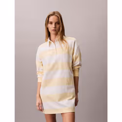 Calvin Klein Miniabito polo a righe in stile college - Vista aggiuntiva 2