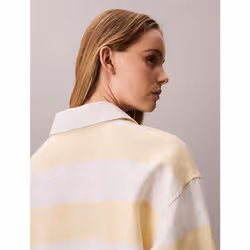 Calvin Klein Miniabito polo a righe in stile college - Vista aggiuntiva 5