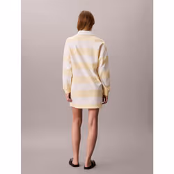 Calvin Klein Miniabito polo a righe in stile college - Vista aggiuntiva 4