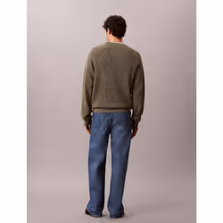 Calvin Klein Maglione lavorato a maglia di cotone a nido d'ape - Vista aggiuntiva 6