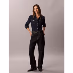 Calvin Klein Camicia button-down trucker in denim Sculpt - Vista aggiuntiva 3