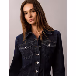 Calvin Klein Camicia button-down trucker in denim Sculpt - Vista aggiuntiva 2