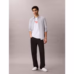 Calvin Klein T-shirt con logo vestibilità rilassata - Vista aggiuntiva 5