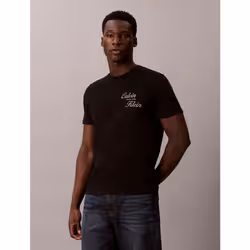 Calvin Klein T-shirt con logo ricamato - Vista aggiuntiva 3