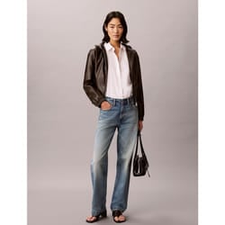 Calvin Klein Giubbotto con cappuccio in ecopelle