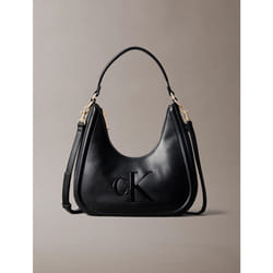 Calvin Klein Borsa a mezzaluna con monogramma stampato
