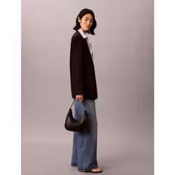 Calvin Klein Borsa a mezzaluna con monogramma stampato - Vista aggiuntiva 4