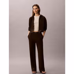 Calvin Klein Felpa con cappuccio elasticizzata con logo vestibilità cropped - Vista aggiuntiva 2