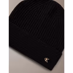 Calvin Klein Berretto con monogramma in misto lana - Vista aggiuntiva 3