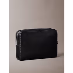 Calvin Klein Pochette da polso con logo Signature in pelle martellata - Vista aggiuntiva 2