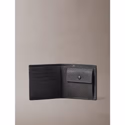 Calvin Klein Portafoglio a libro RFID in pelle con logo laminato - Vista aggiuntiva 3