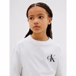Calvin Klein T-shirt a maniche lunghe con logo bambino - Vista aggiuntiva 4
