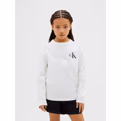 Calvin Klein T-shirt a maniche lunghe con logo bambino - Vista aggiuntiva 5