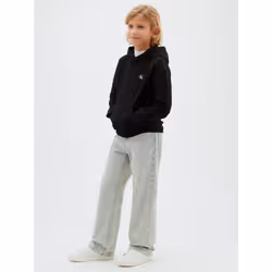 Calvin Klein Felpa con cappuccio con logo con firma bambino - Vista aggiuntiva 3