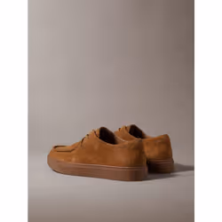 Calvin Klein Scarpe stringate ibride in camoscio con suola cupsole - Vista aggiuntiva 3