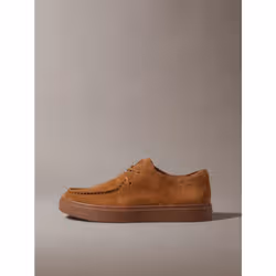 Calvin Klein Scarpe stringate ibride in camoscio con suola cupsole - Vista aggiuntiva 6