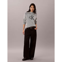 Calvin Klein Maglione a costine grafico con monogramma