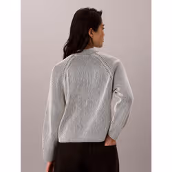 Calvin Klein Maglione a costine grafico con monogramma - Vista aggiuntiva 5