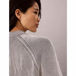 Calvin Klein Maglione a costine grafico con monogramma - Vista aggiuntiva 6