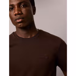 Calvin Klein T-shirt slim in cotone con stemma - Vista aggiuntiva 2