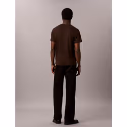 Calvin Klein T-shirt slim in cotone con stemma - Vista aggiuntiva 4
