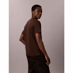 Calvin Klein T-shirt slim in cotone con stemma - Vista aggiuntiva 5