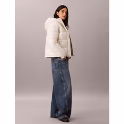 Calvin Klein Piumino con cappuccio lucido - Vista aggiuntiva 4