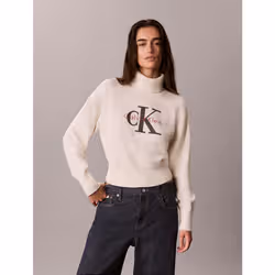 Calvin Klein Maglione a collo alto monologo - Vista aggiuntiva 4