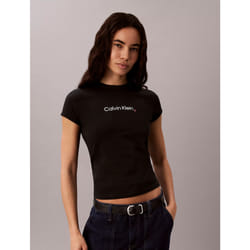Calvin Klein T-shirt slim con logo a cuore