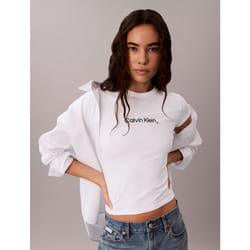 Calvin Klein T-shirt slim con logo a cuore
