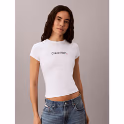 Calvin Klein T-shirt slim con logo a cuore - Vista aggiuntiva 6