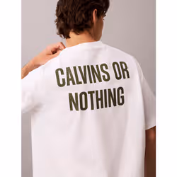 Calvin Klein T-shirt relaxed con grafica Calvins Or Nothing - Vista aggiuntiva 2